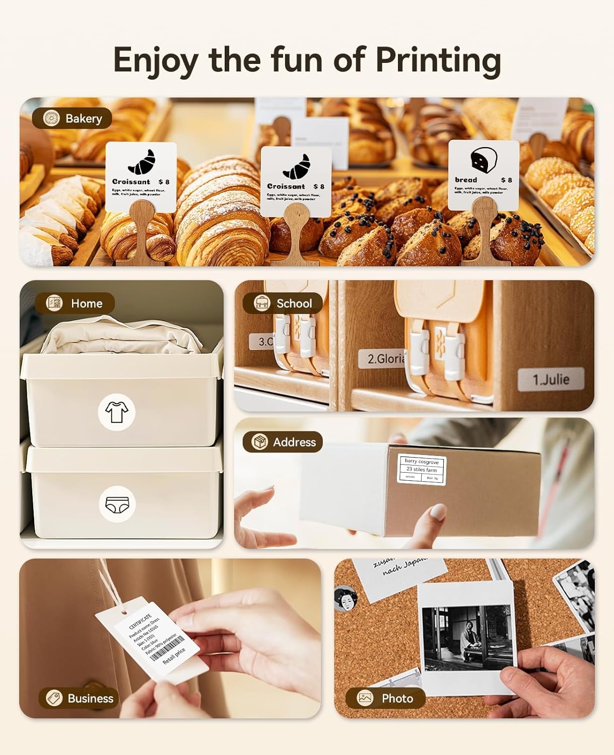 image:imageNIIMBOT B21 Label Maker Inkless Bluetooth Label Printer 2 Inch Portable Thermal Sticker Machine for Small BusinessMarson Jar Logo Clothing Mailing Candles amp Jewelry Ideal for Gifting PinkWhite