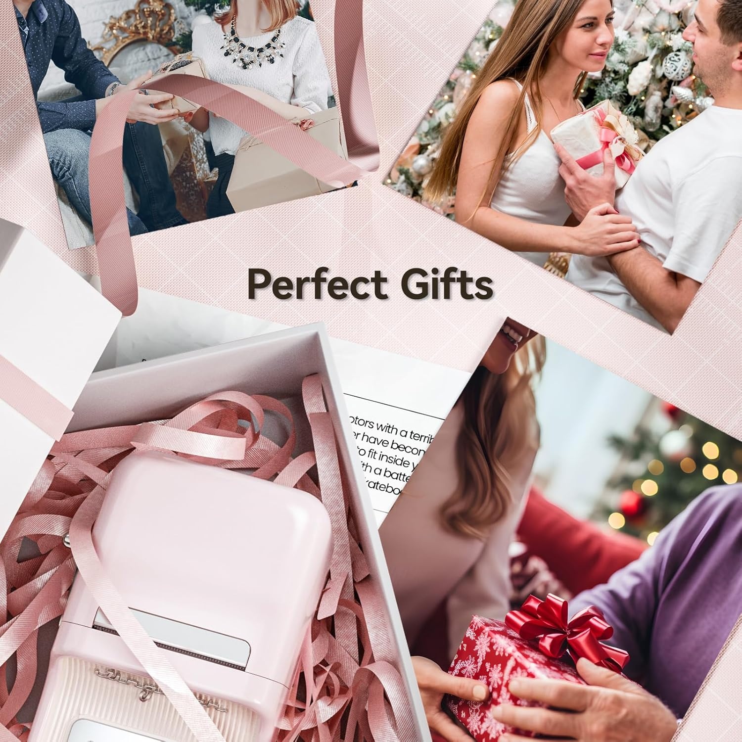 image:imageNIIMBOT B21 Label Maker Inkless Bluetooth Label Printer 2 Inch Portable Thermal Sticker Machine for Small BusinessMarson Jar Logo Clothing Mailing Candles amp Jewelry Ideal for Gifting PinkPink