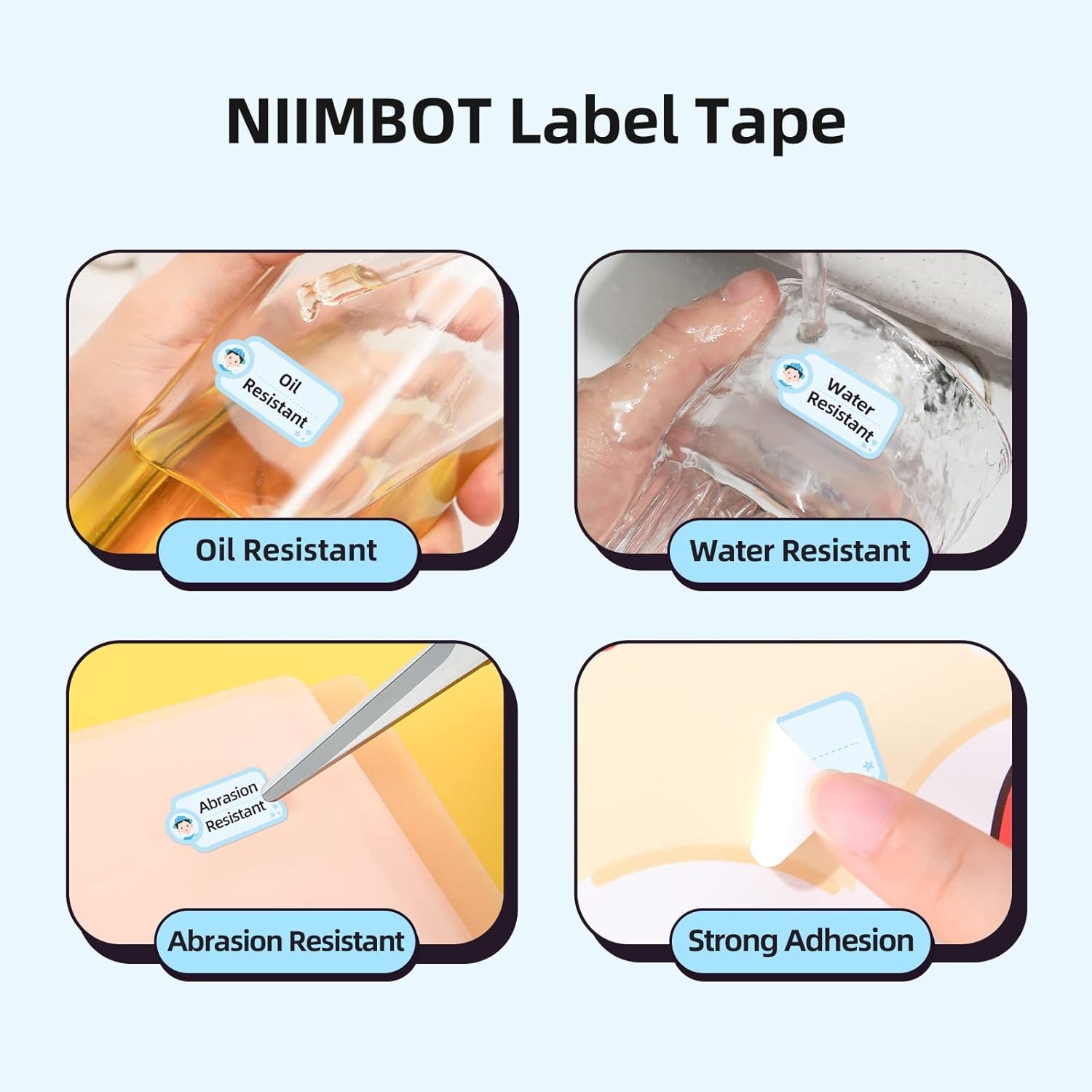 image:imageNIIMBOT D101 Labels 087 x 165 22x42mm Refill Label Paper Waterproof OilProof and TearProof Thermal Labels for D101 Label Maker 1 Roll of 150CoolBoy22x42mmcoolboy