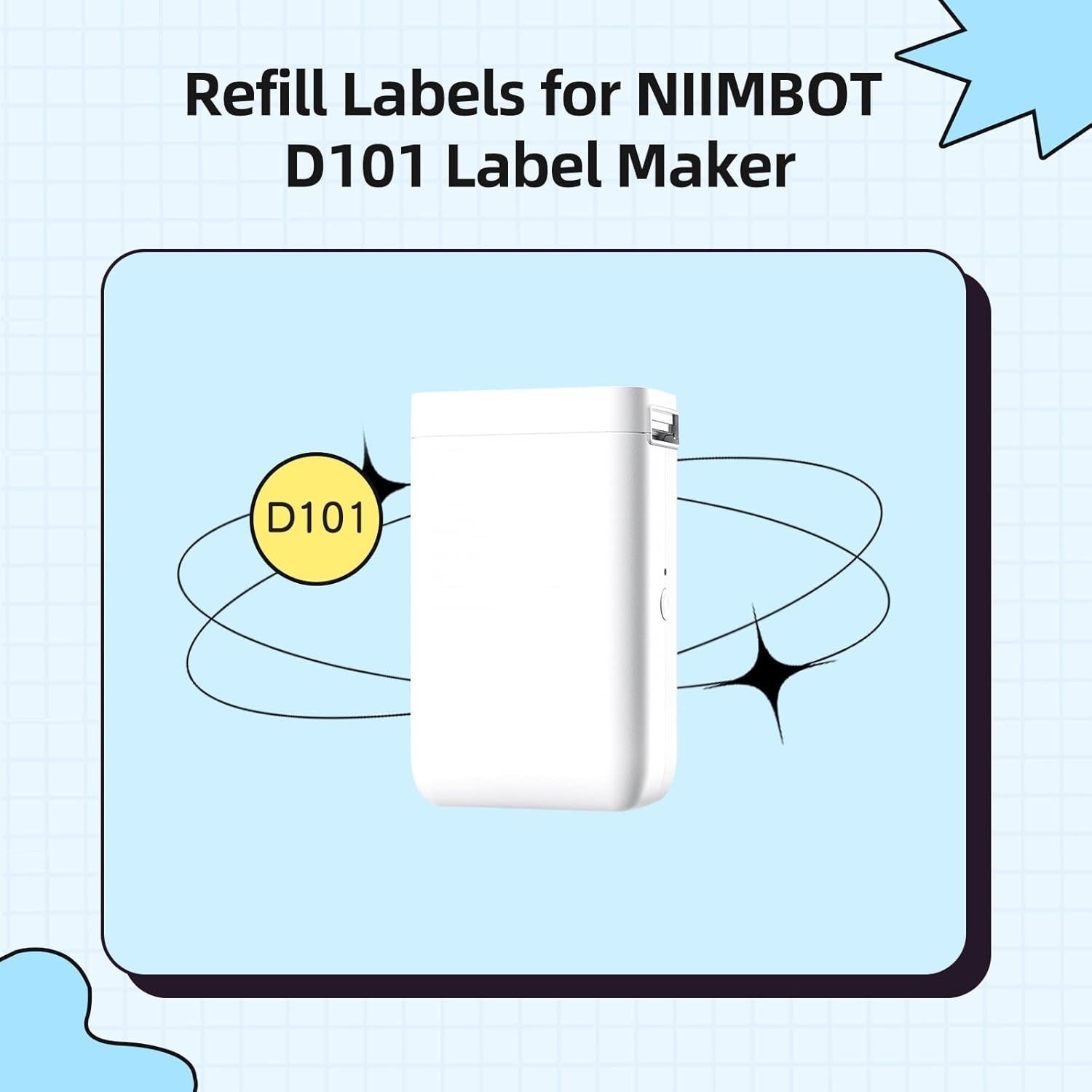 image:imageNIIMBOT D101 Labels 087 x 165 22x42mm Refill Label Paper Waterproof OilProof and TearProof Thermal Labels for D101 Label Maker 1 Roll of 150CoolBoy22x42mmcoolboy