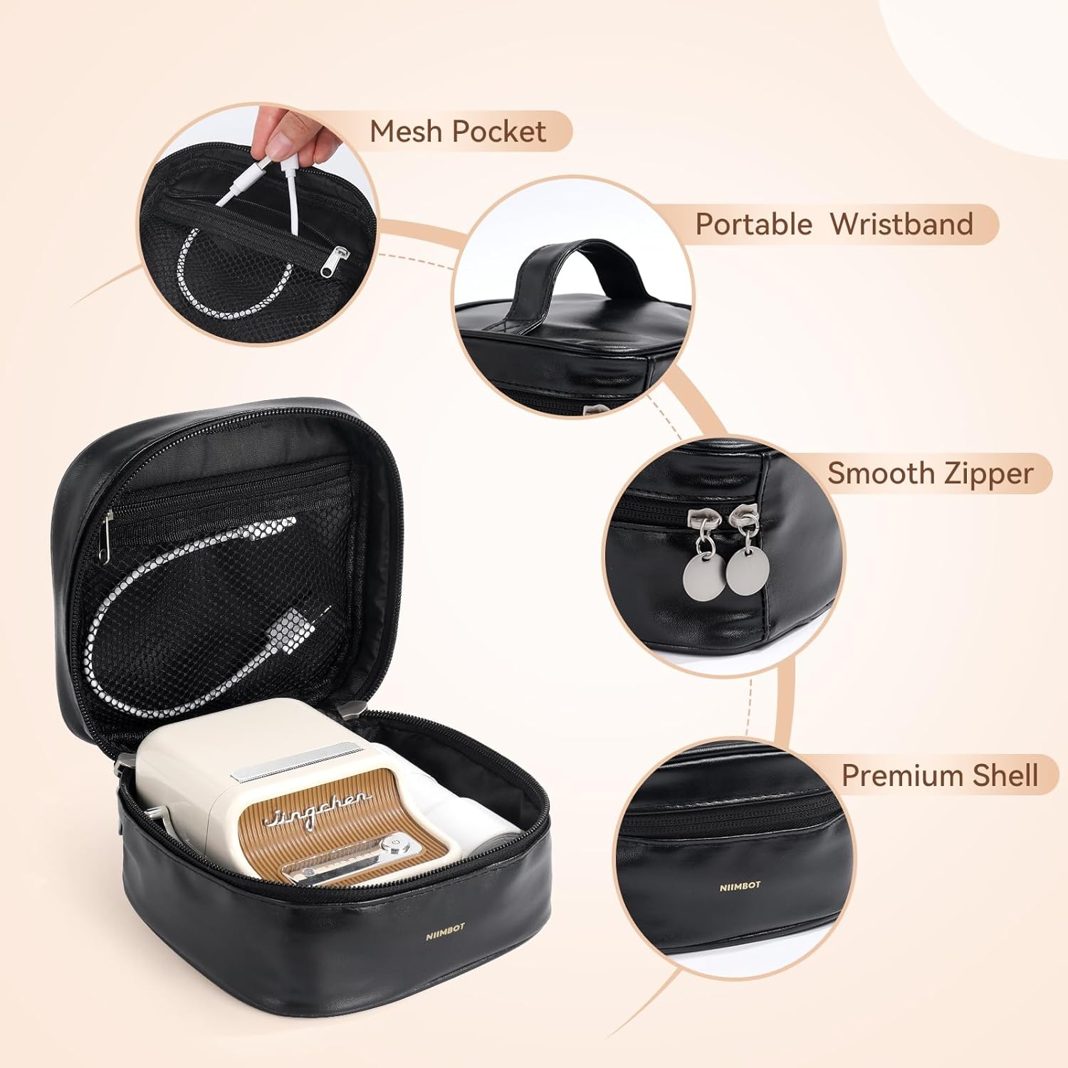 image:imageNIIMBOT Electronics Organizer Label Maker Carry Case MiddleLarge