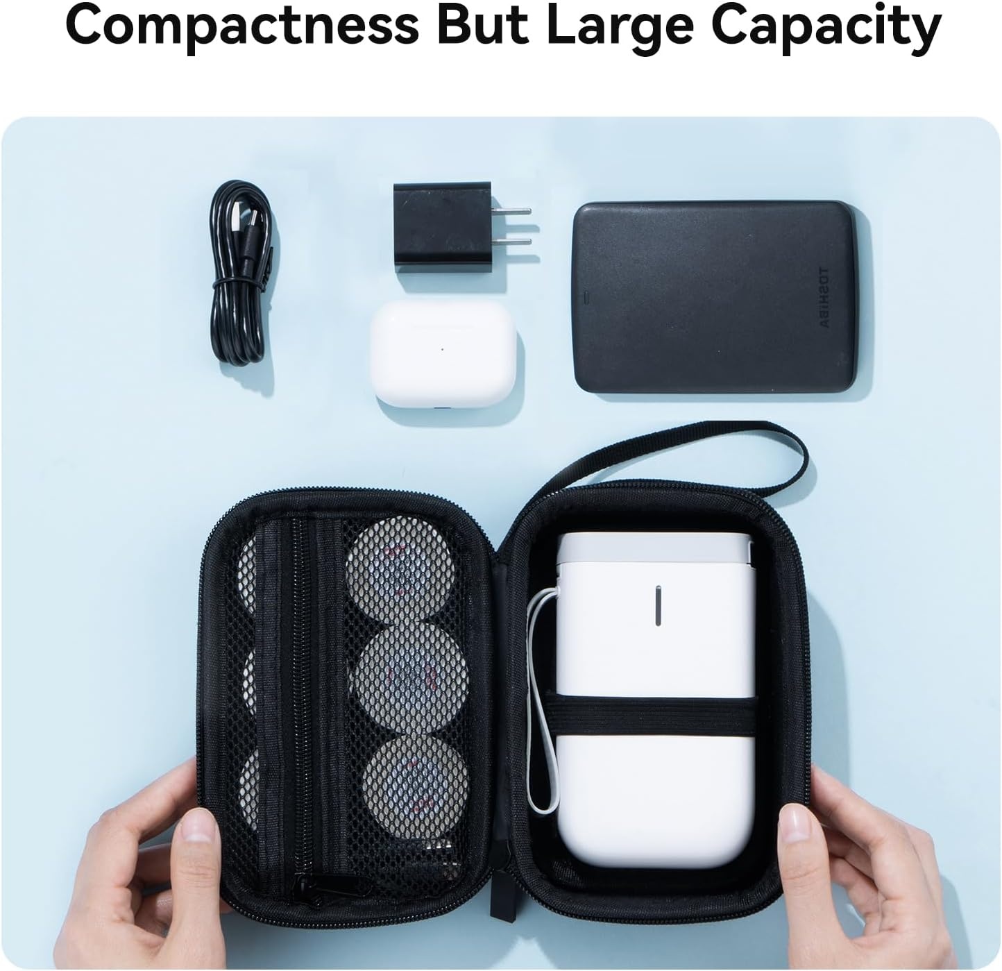 image:imageNIIMBOT Electronics Organizer Label Maker Carry Case MiddleMiddle