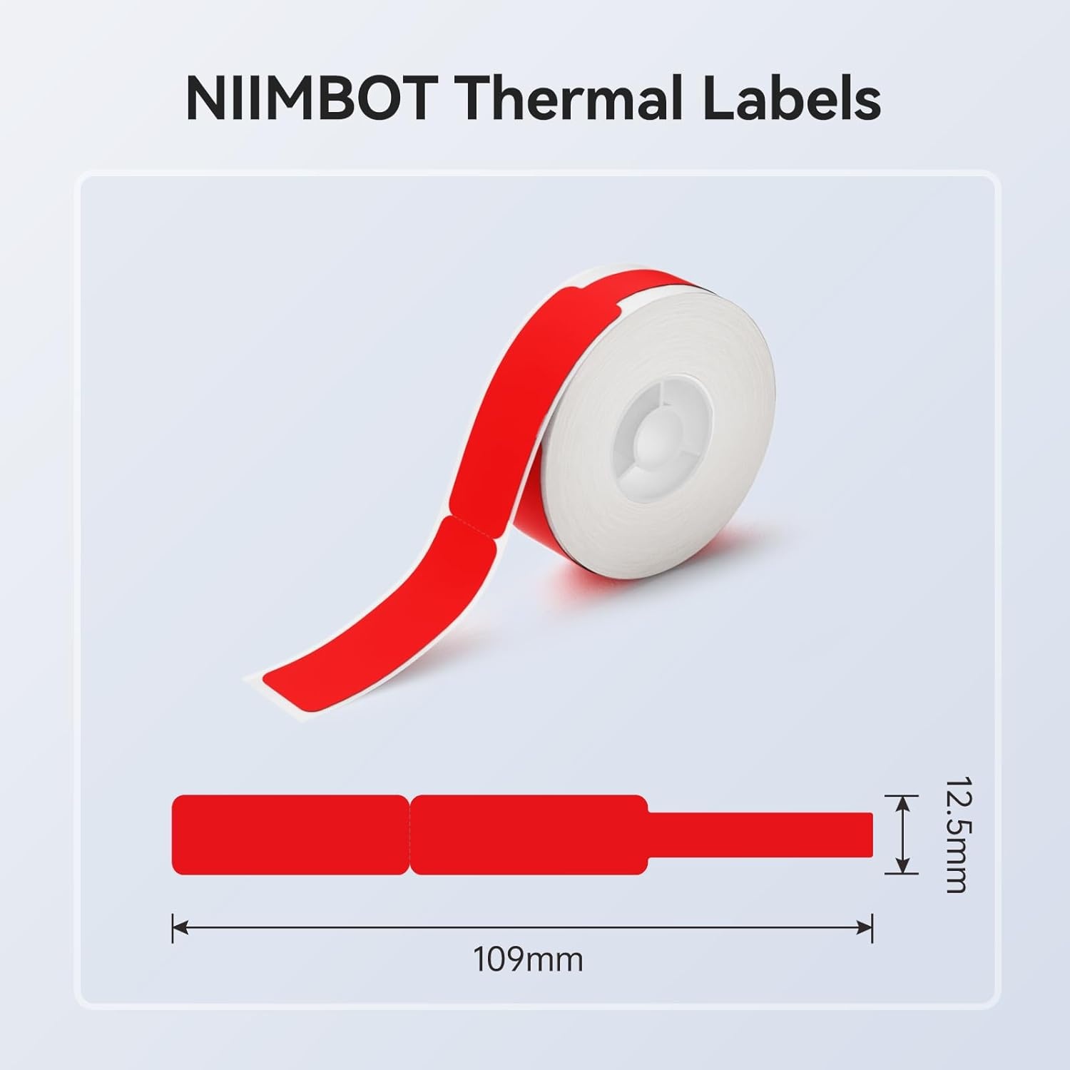 image:imageNIIMBOT Label Maker Tape for D11D110D101 Label Maker 12 x 40 mm 047 x 157 for Home Office Labeling Tape Replacement Pink125mmx109mmred Cable