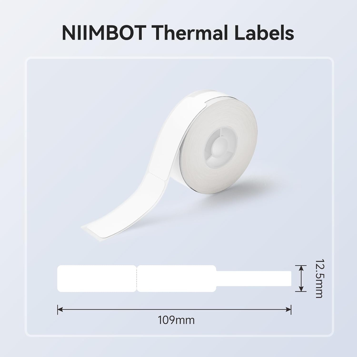 image:imageNIIMBOT Label Maker Tape for D11D110D101 Label Maker 12 x 40 mm 047 x 157 for Home Office Labeling Tape Replacement Pink125mmx109mmwhite Cable