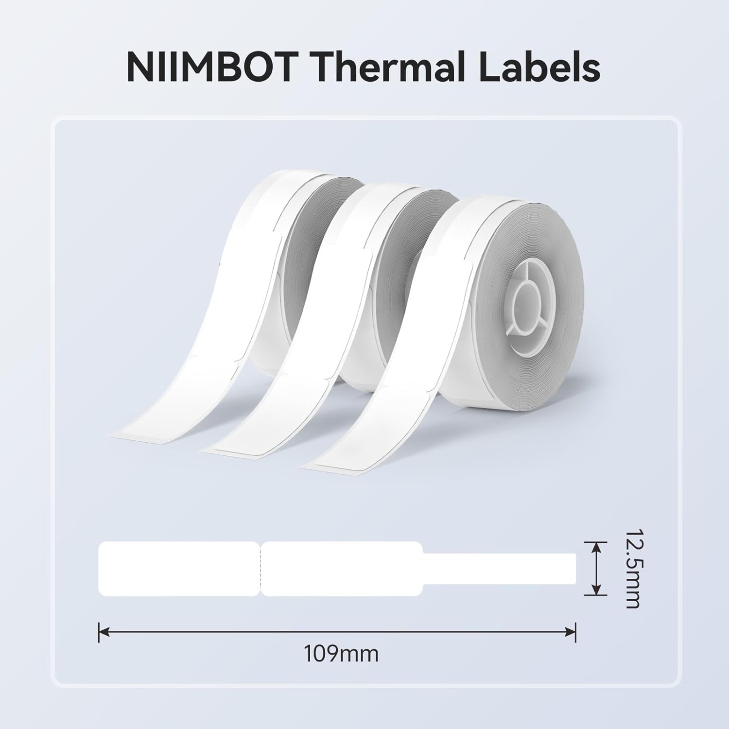 image:imageNIIMBOT Label Maker Tape for D11D110D101 Label Maker 12 x 40 mm 047 x 157 for Home Office Labeling Tape Replacement Pink125mmx109mmwhite Cable