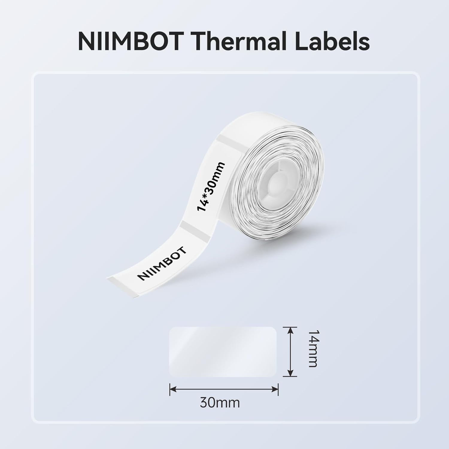image:imageNIIMBOT Label Maker Tape for D11D110D101 Label Maker 12 x 40 mm 047 x 157 for Home Office Labeling Tape Replacement PinkClear