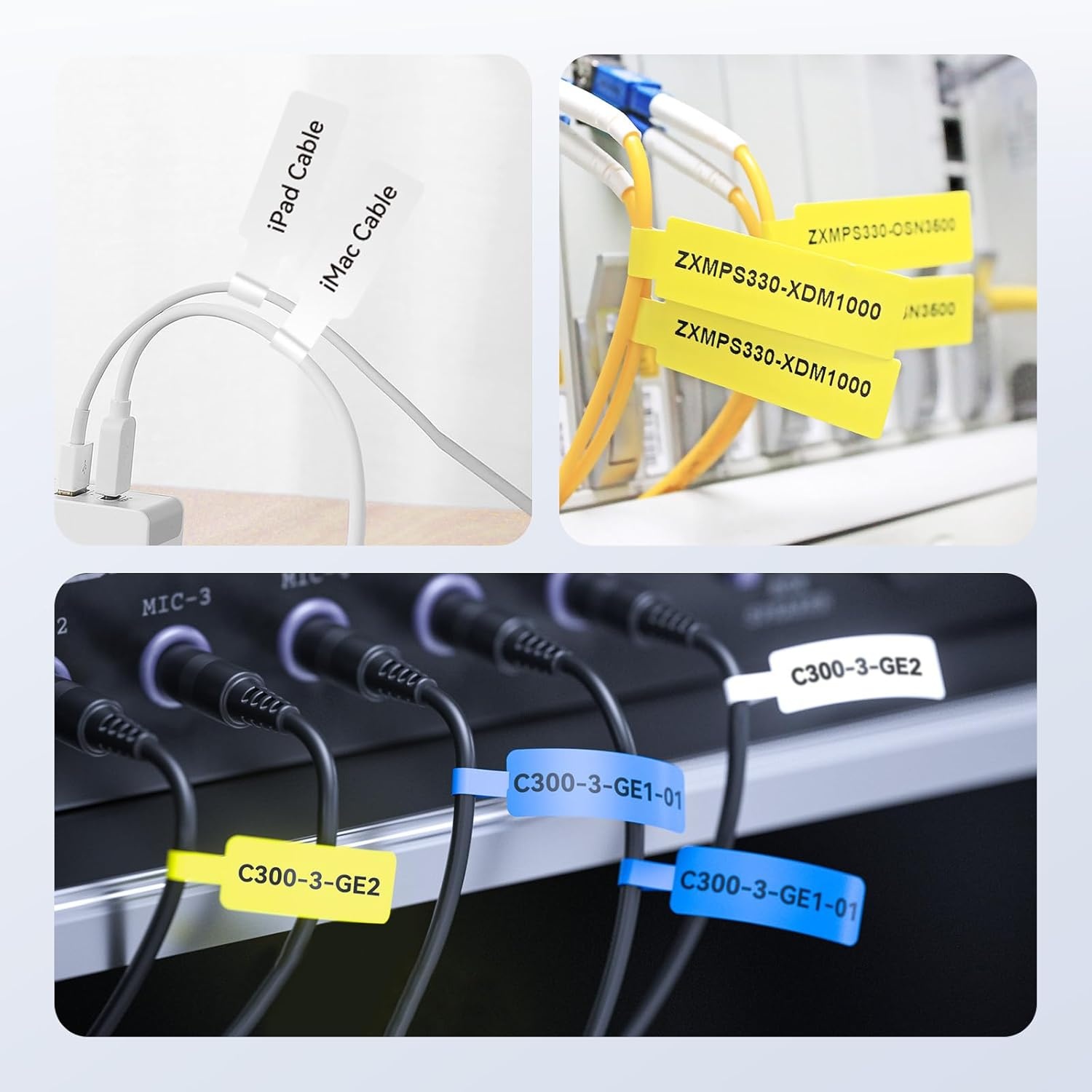 image:imageNIIMBOT Label Maker Tape for D11D110D101 Label Maker 12 x 40 mm 047 x 157 for Home Office Labeling Tape Replacement PinkMix CableredYellowBlue Cable