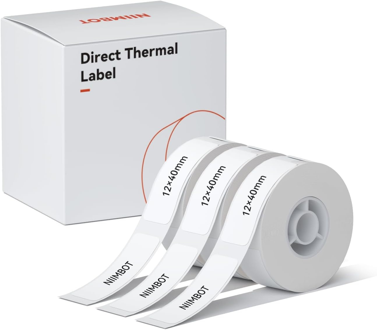 image:imageNIIMBOT Label Maker Tape for D11D110D101 Label Maker 12 x 40 mm 047 x 157 for Home Office Labeling Tape Replacement PinkWhite