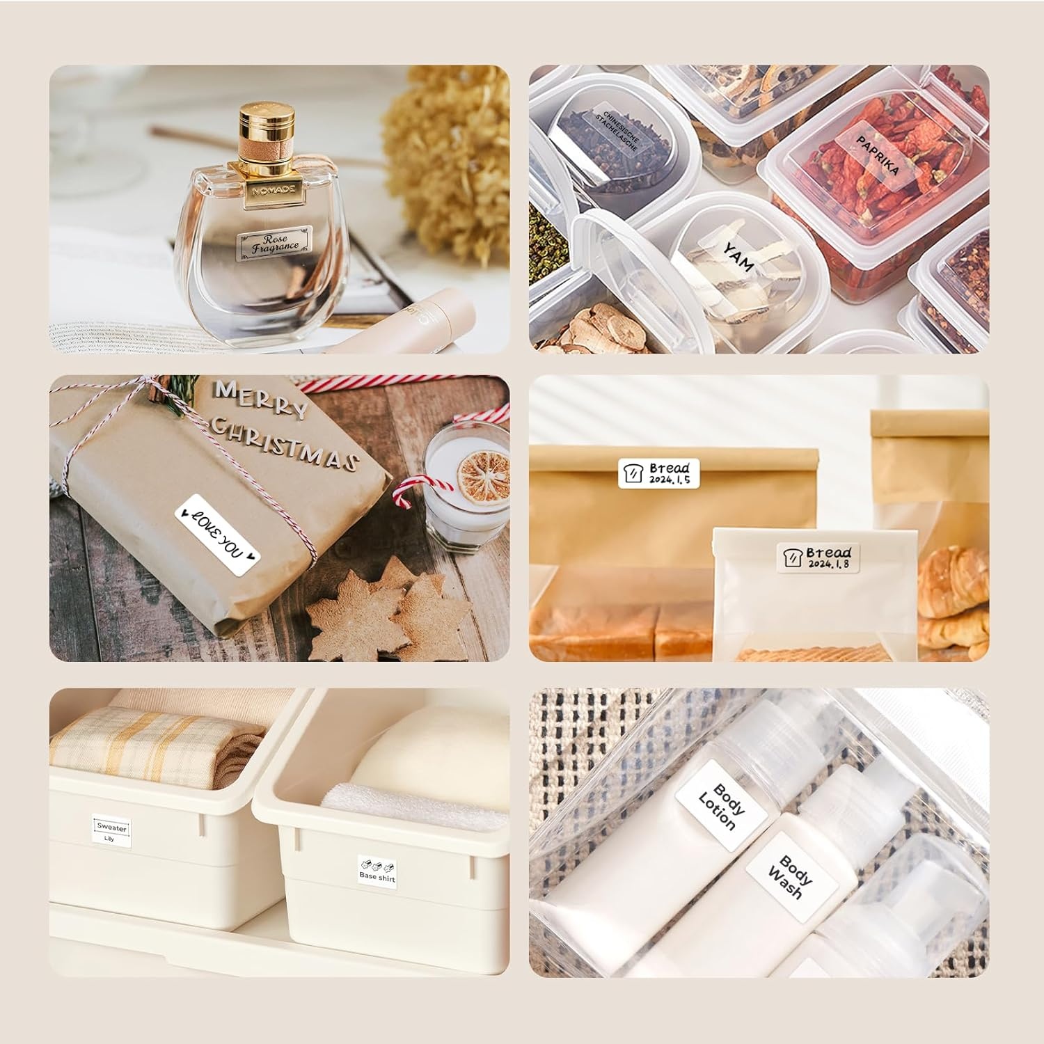 image:imageNIIMBOT Labels 2 Rolls Refill Thermal Label for Label Maker B1B21B21ProB3SB31K3 Waterproof OilProof and TearProof Sticker Labels 2 x 06x250x15mmx2 WhiteWhite2 X 06x2