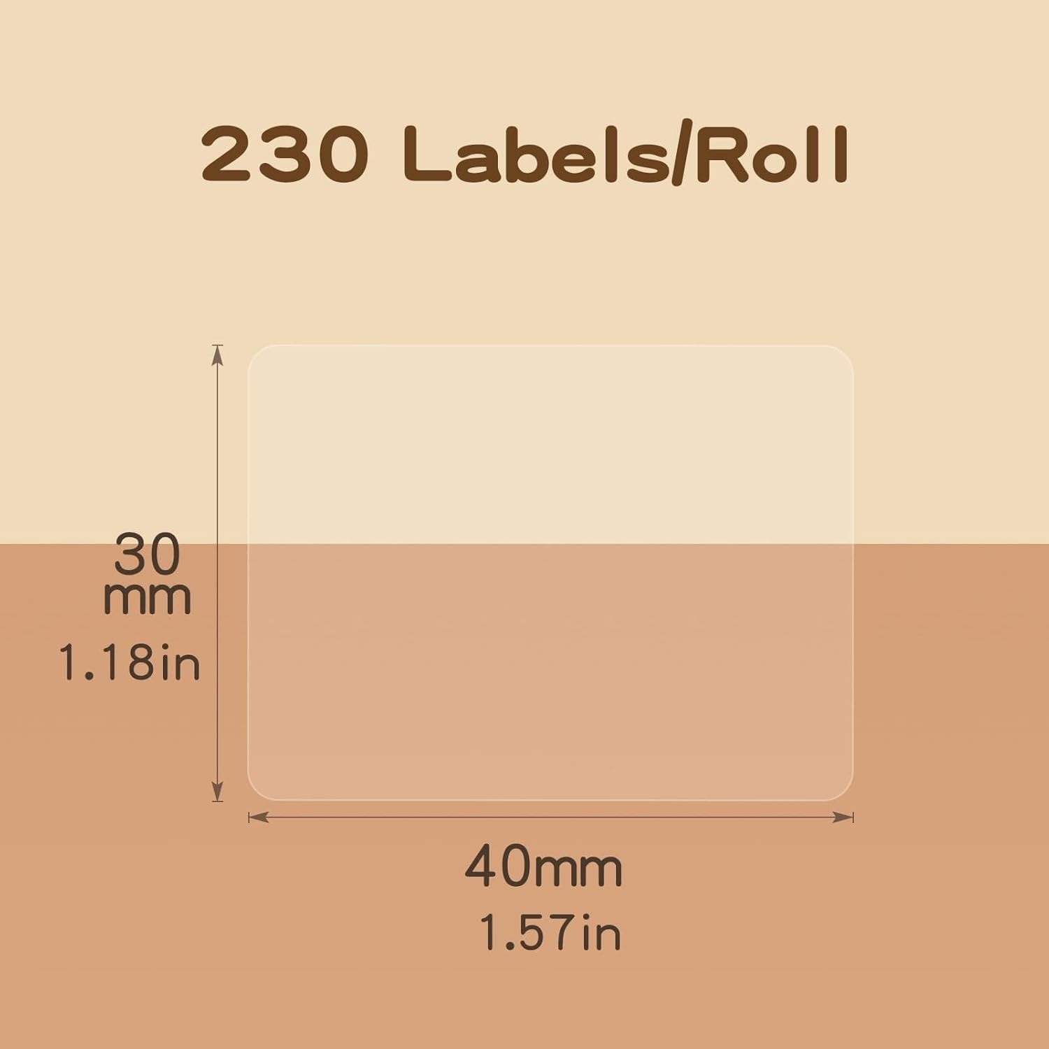 image:imageNIIMBOT Labels for B1B2B21B3SK3 Label Printer Thermal Stickers 2 x 31550x80mm Waterproof OilProof Label Tape 1 Roll of 95 White Sticker LabelsClear157 X 118