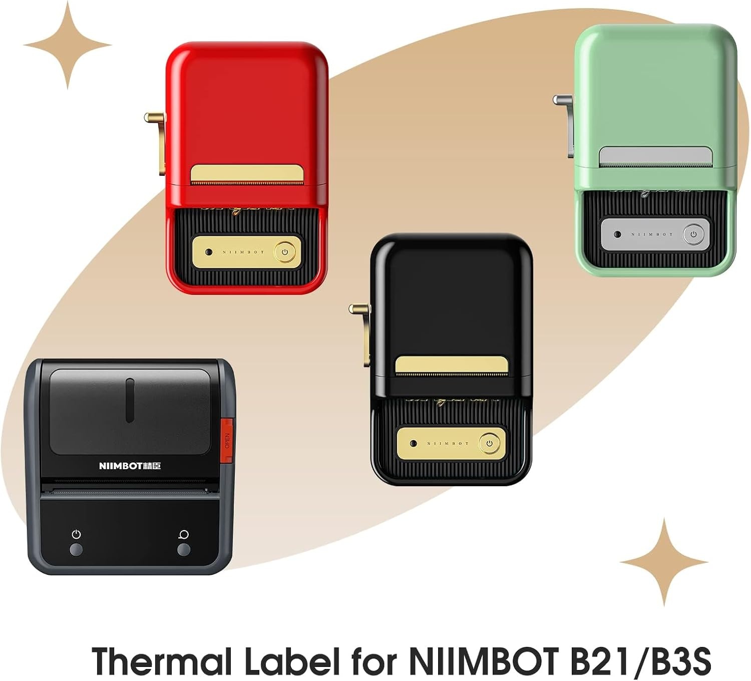 image:imageNIIMBOT Labels for B1B2B21B3SK3 Label Printer Thermal Stickers 2 x 31550x80mm Waterproof OilProof Label Tape 1 Roll of 95 White Sticker LabelsWhite157 X 276