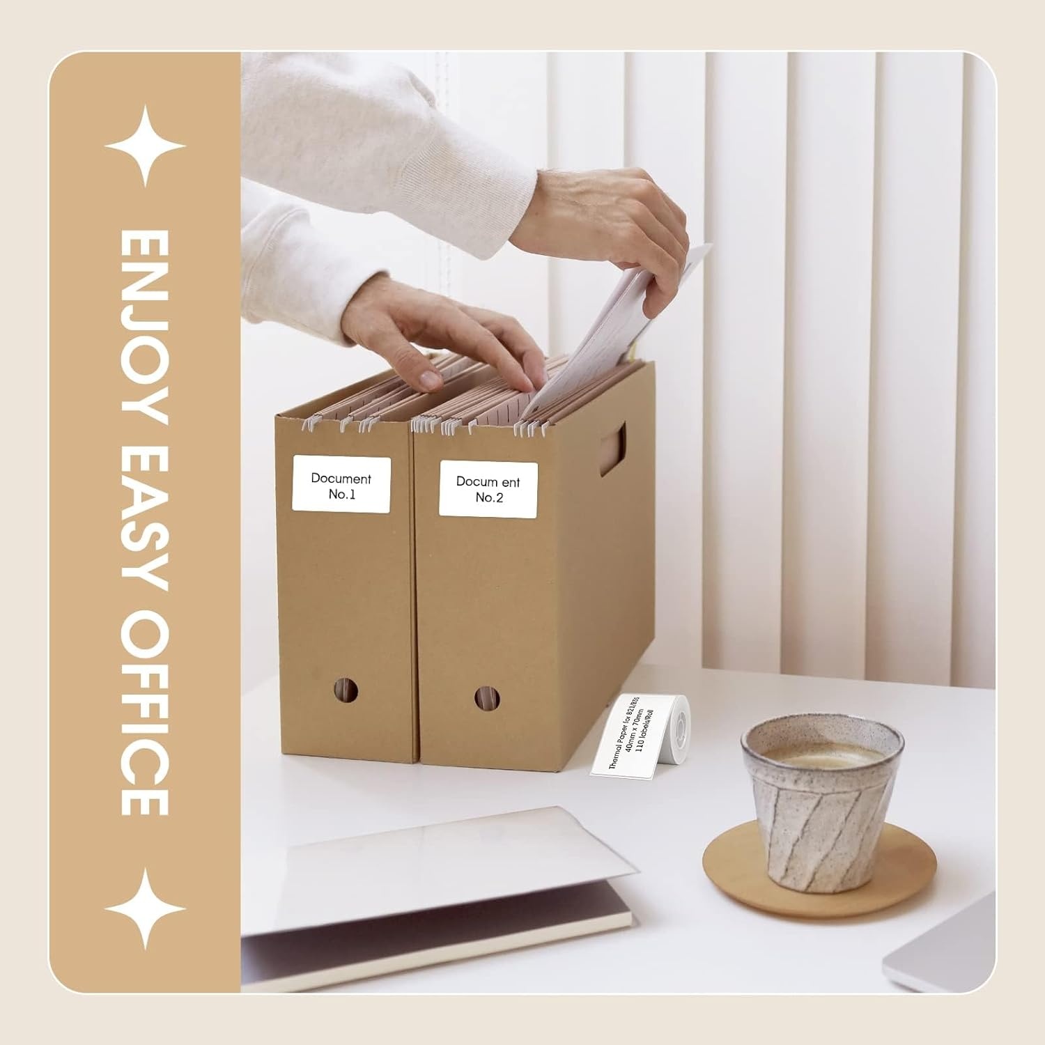 image:imageNIIMBOT Labels for B1B2B21B3SK3 Label Printer Thermal Stickers 2 x 31550x80mm Waterproof OilProof Label Tape 1 Roll of 95 White Sticker LabelsWhite157 X 276