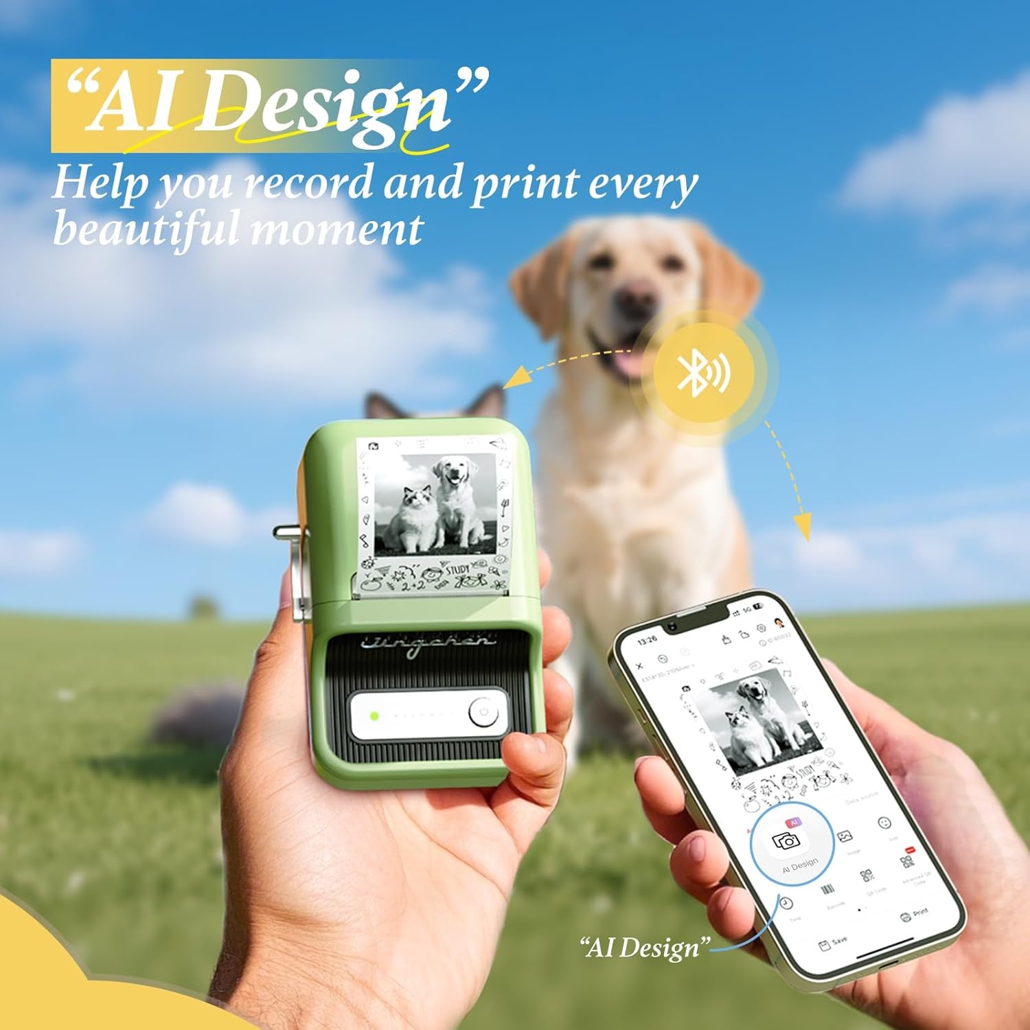 image:imageNIIMBOT Photo Papers Compatible with Pro Series Label Makers Thermal Picture Labels Good Idea to Print Photos Beauty Memories NoteList 213x26754x67mm21x2654x67mmdoodle