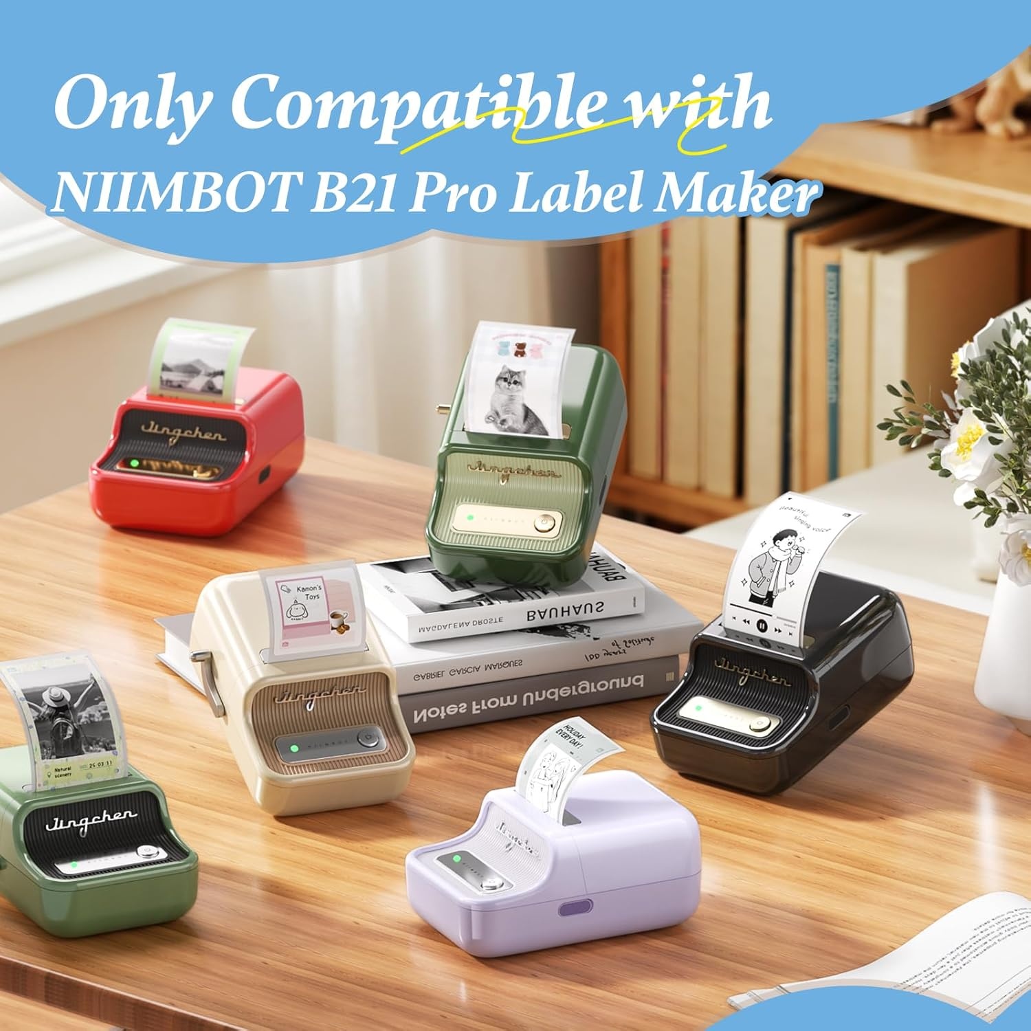 image:imageNIIMBOT Photo Papers Compatible with Pro Series Label Makers Thermal Picture Labels Good Idea to Print Photos Beauty Memories NoteList 213x26754x67mmSunlit Flight