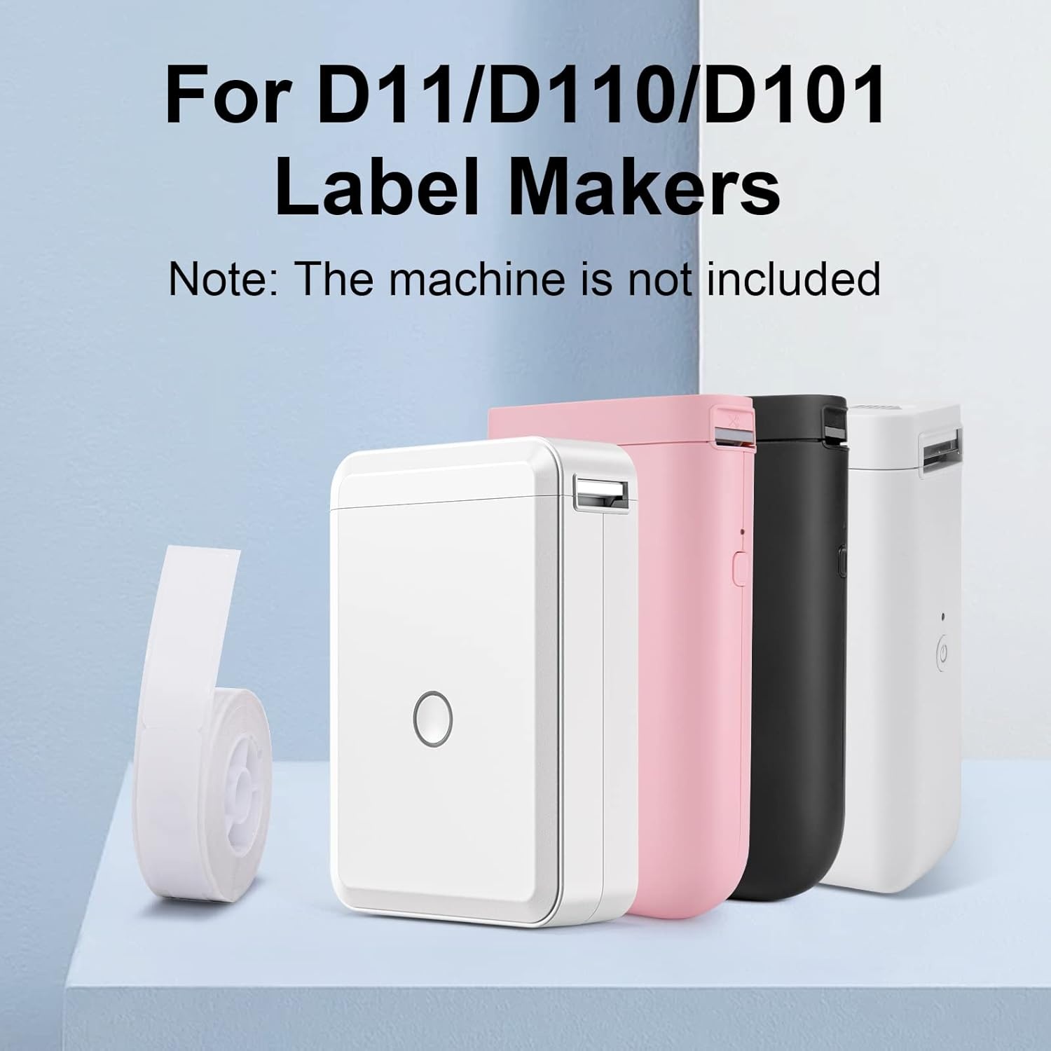 image:imageNIIMBOT Thermal Label Maker Paper 05 43 Stickers Waterproof TearResistant Replacement for D11D110 Label Printer OfficeampHome Cable 65 LabelsRoll WhiteWhite