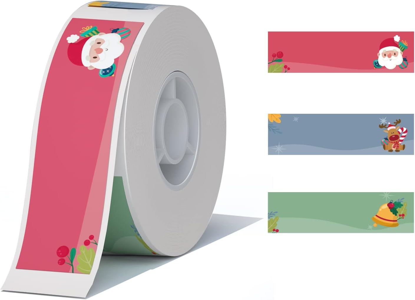image:imageNIIMBOT Thermal Label Stickers 055x196 130 SheetsRoll with Christmas Elements Personalized Refill Tape for D11D110D101 Label Makers WaterproofChristmas