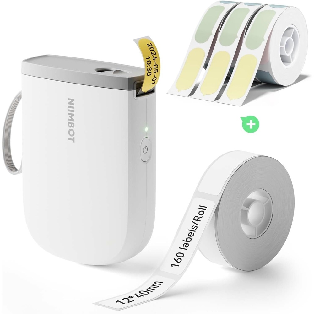 image:imageNIIMBOT D11 New Version Label Maker Machine with Tape300DPI Bluetooth Label Printer Portable Thermal PrinterSticker Maker for Organizing Home Office SchoolWhite