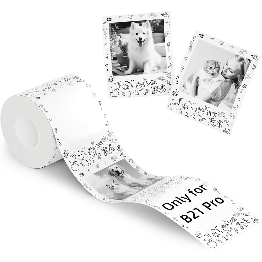 image:imageNIIMBOT Photo Papers Compatible with Pro Series Label Makers Thermal Picture Labels Good Idea to Print Photos Beauty Memories NoteList 213x26754x67mm21x2654x67mmdoodle