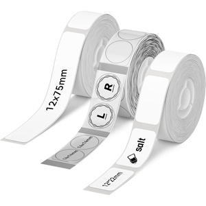 image:imageNIIMBOT 3 Roll Set Labels for D110D11D101 Label Maker 047 X 295 White 055 X 11 Clear 047 X 087 White Waterproof Thermal Label Tape for Home Office School OrganizationMix C