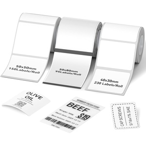 image:imageNIIMBOT 3 Rolls Set Label for B1 B21 B3S B21Pro Label Maker 13x13 Colorful16x08 Zoo16x06 2 Rows Thermal Label Refills for DaycareSpice JarAddressLogoNameFood ContainerMix B