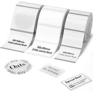 image:imageNIIMBOT 3 Rolls Set Label for B1 B21 B3S B21Pro Label Maker 13x13 Colorful16x08 Zoo16x06 2 Rows Thermal Label Refills for DaycareSpice JarAddressLogoNameFood ContainerMix A