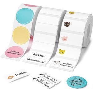 image:imageNIIMBOT 3 Rolls Set Label for B1 B21 B3S B21Pro Label Maker 13x13 Colorful16x08 Zoo16x06 2 Rows Thermal Label Refills for DaycareSpice JarAddressLogoNameFood ContainerMix E