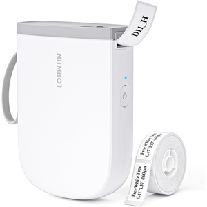image:imageNIIMBOT 300 DPI D11 Label Maker Machine with 3 Tapes Portable Thermal Label Printer with Multiple Templates Bluetooth Label Printer for Office Home Kitchen School Organization WhiteWhite