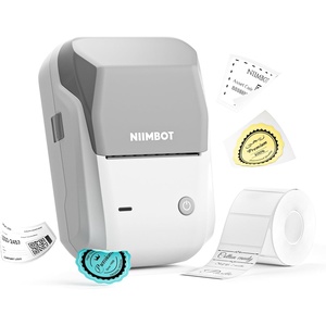 image:imageNIIMBOT B1 Barcode Label Maker Bluetooth Thermal Label Printer Portable Sticker Maker for Home Organization Mailing BakeryGrocery Small Business Compatible with Phone ComputerSky Grey