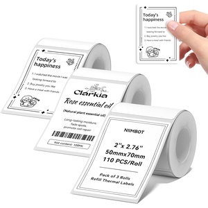 image:imageNIIMBOT B1B21B3S K3 Labels 3 Rolls 2 x 118 50x30mm Food amp Personalized Labels for HomeSchoolOffice50x703rollswhite