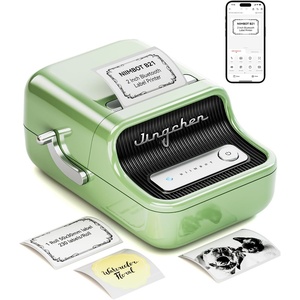 image:imageNIIMBOT B21 Label Maker Inkless Bluetooth Label Printer 2 Inch Portable Thermal Sticker Machine for Small BusinessMarson Jar Logo Clothing Mailing Candles amp Jewelry Ideal for Gifting PinkGreen