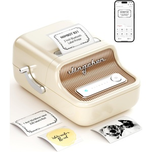 image:imageNIIMBOT B21 Label Maker Inkless Bluetooth Label Printer 2 Inch Portable Thermal Sticker Machine for Small BusinessMarson Jar Logo Clothing Mailing Candles amp Jewelry Ideal for Gifting PinkWhite