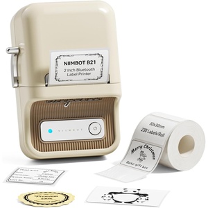 image:imageNIIMBOT B21 Label Maker Machine with Tape 2 Inch Portable Sticker Printer Thermal Labeler for Gift Jar Candle Address Labels for Home Office Business Organization Supports Mobile amp PC GreenWhite