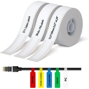 image:imageNIIMBOT D11 D110 Label Maker Tape Adhesive White Label Paper 047 X 429 125 X 109mm 65 LabelsRoll Compatible for NIIMBOT D11 D110 Label Printer Thermal Paper Black on White 3RollWhite