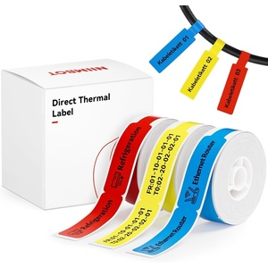 image:imageNIIMBOT D11 D110 Label Maker Tape Adhesive White Label Paper 047 X 429 125 X 109mm 65 LabelsRoll Compatible for NIIMBOT D11 D110 Label Printer Thermal Paper Black on White 3RollMix Color