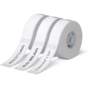 image:imageNIIMBOT D11 Label Maker Tape Adhesive White Paper 047 X 295 12 X 75mm 95 LabelsRoll Compatible for NIIMBOT D11 D110 Label Printer Thermal Paper Black on White 3Roll12X40mm