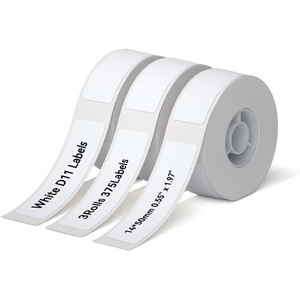 image:imageNIIMBOT D11 Label Maker Tape Adhesive White Paper 047 X 295 12 X 75mm 95 LabelsRoll Compatible for NIIMBOT D11 D110 Label Printer Thermal Paper Black on White 3Roll14X50mm