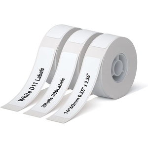 image:imageNIIMBOT D11 Label Maker Tape Adhesive White Paper 047 X 295 12 X 75mm 95 LabelsRoll Compatible for NIIMBOT D11 D110 Label Printer Thermal Paper Black on White 3Roll14X60mm