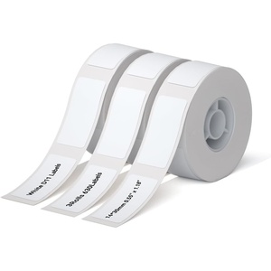 image:imageNIIMBOT D11 Label Maker Tape Adhesive White Paper 047 X 295 12 X 75mm 95 LabelsRoll Compatible for NIIMBOT D11 D110 Label Printer Thermal Paper Black on White 3Roll14X30mm