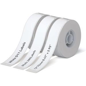image:imageNIIMBOT D11 Label Maker Tape Adhesive White Paper 047 X 295 12 X 75mm 95 LabelsRoll Compatible for NIIMBOT D11 D110 Label Printer Thermal Paper Black on White 3Roll12X75mm