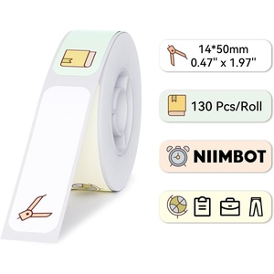 image:imageNIIMBOT D11 Label Maker Tape D110 130 LabelsRoll White 14 X 50mm Thermal Label Tape for School Household Office MultipurposeSchool
