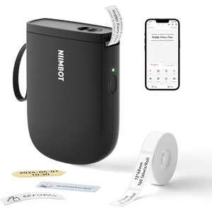 image:imageNIIMBOT D11 New Version Label Maker Machine with Tape300DPI Bluetooth Label Printer Portable Thermal PrinterSticker Maker for Organizing Home Office SchoolWhiteBlack
