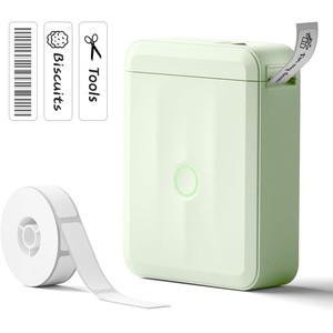 image:imageNIIMBOT D110 Label Maker Machine Bluetooth Thermal Label Printer for School Home Office Organization Mini Thermal Printer Label Maker with 1 Label Tape BlueGreen
