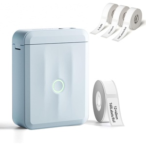 image:imageNIIMBOT D110 Mini Label Maker Machine with Tape Blue with 3 Rolls White Label Tape 1240mm160LabelsRoll