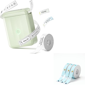 image:imageNIIMBOT D110 New Version Label Maker Machine with Tape Handheld Bluetooth Label Printer Mini Thermal Printer Sticker Maker for Organizing Home Kitchen School Green