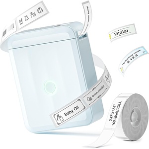 image:imageNIIMBOT D110 New Version Label Maker Machine with Tape Handheld Bluetooth Label Printer Mini Thermal Printer Sticker Maker for Organizing Home Kitchen SchoolWhiteBlue