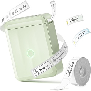 image:imageNIIMBOT D110 New Version Label Maker Machine with Tape Handheld Bluetooth Label Printer Mini Thermal Printer Sticker Maker for Organizing Home Kitchen SchoolWhiteGreen