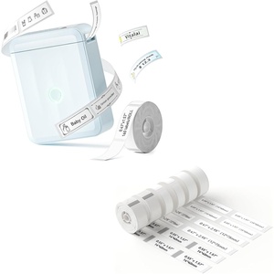 image:imageNIIMBOT D110 New Version Label Maker Machine with Tape Handheld Bluetooth Label Printer Mini Thermal Printer Sticker Maker for Organizing Home Kitchen School Blue