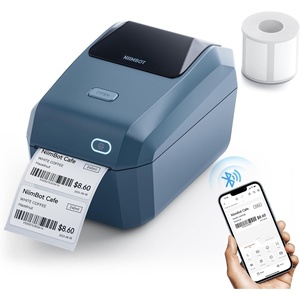 image:imageNIIMBOT K3 Label Printer 3 Inch Desktop Label Maker with HighSpeed Bluetooth and USB Connection Support Smartphone amp PC Thermal Label Maker for Small Business and Home OfficeBLUE