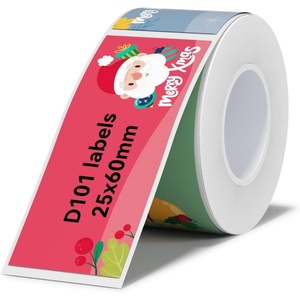 image:imageNIIMBOT Label Maker Tape Christmas Label Stickers 098x236 Labels Refill ONLY forD101 B1 B21 B31 Label Maker WaterproofChristmas