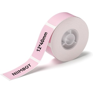 image:imageNIIMBOT Label Maker Tape for D11D110D101 Label Maker 12 x 40 mm 047 x 157 for Home Office Labeling Tape Replacement Pink12mmx40mmpink